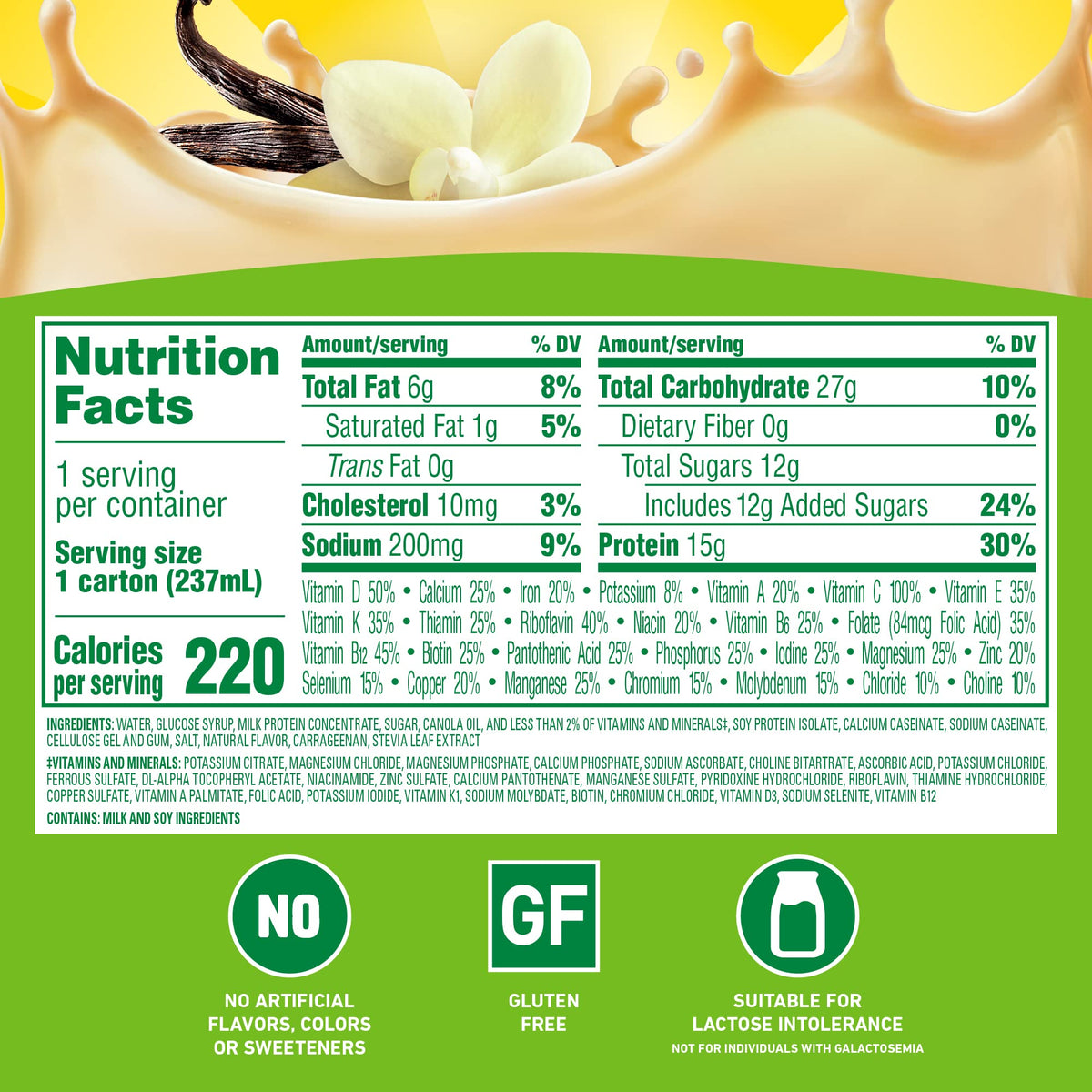 Vanilla High Protein Ready-to-Drink 24 pk E6223