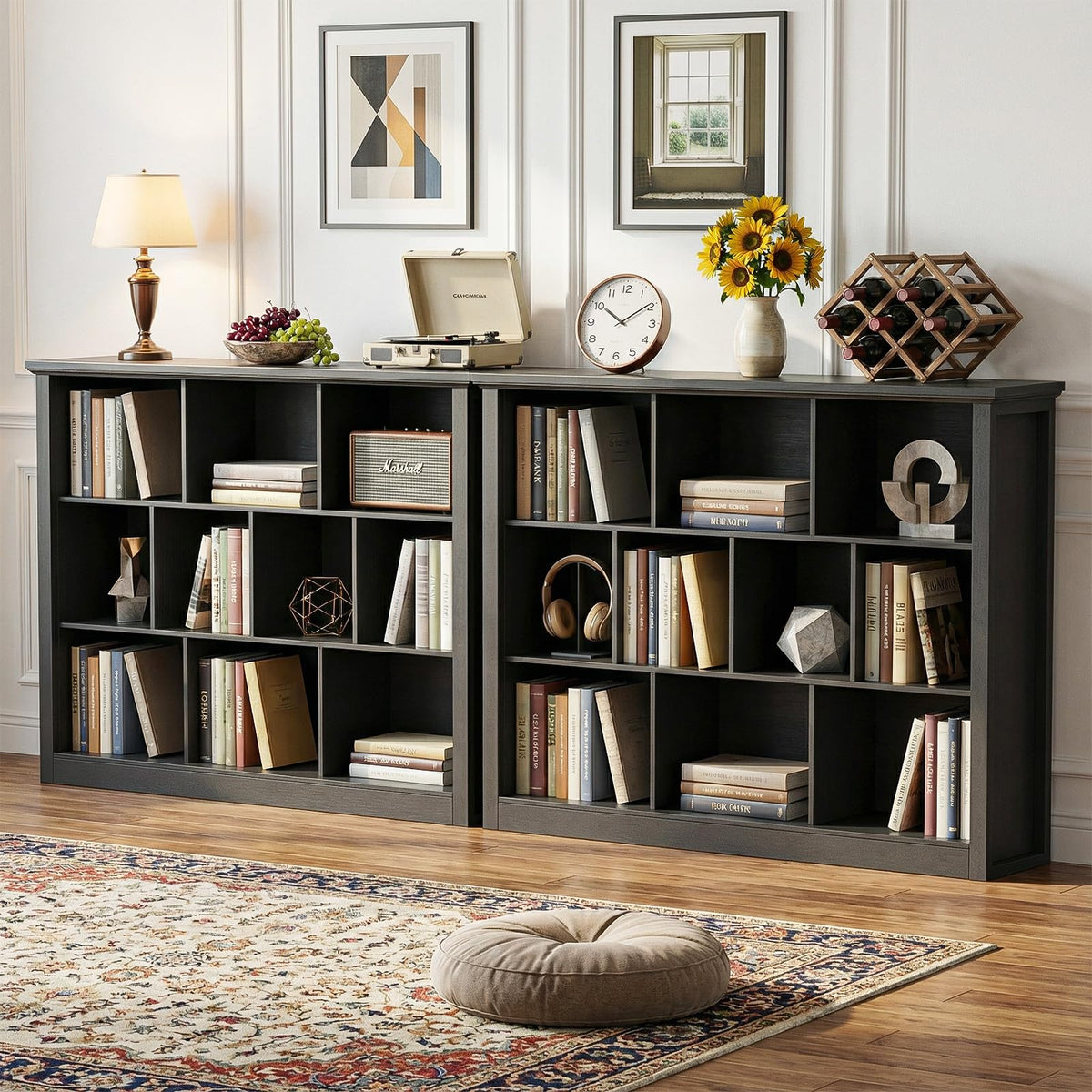 Black Cube Storage Shelf V585