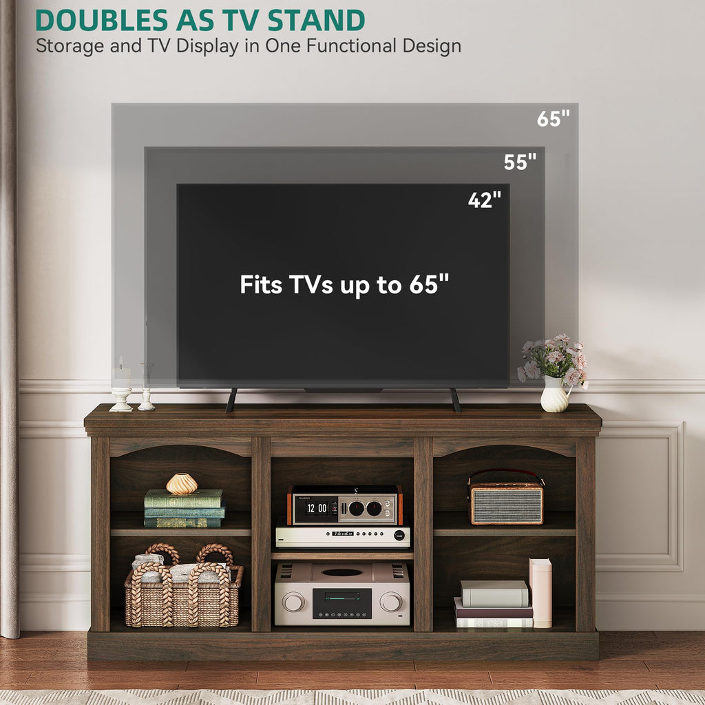 Farmhouse TV Stand with Cord Management D999127