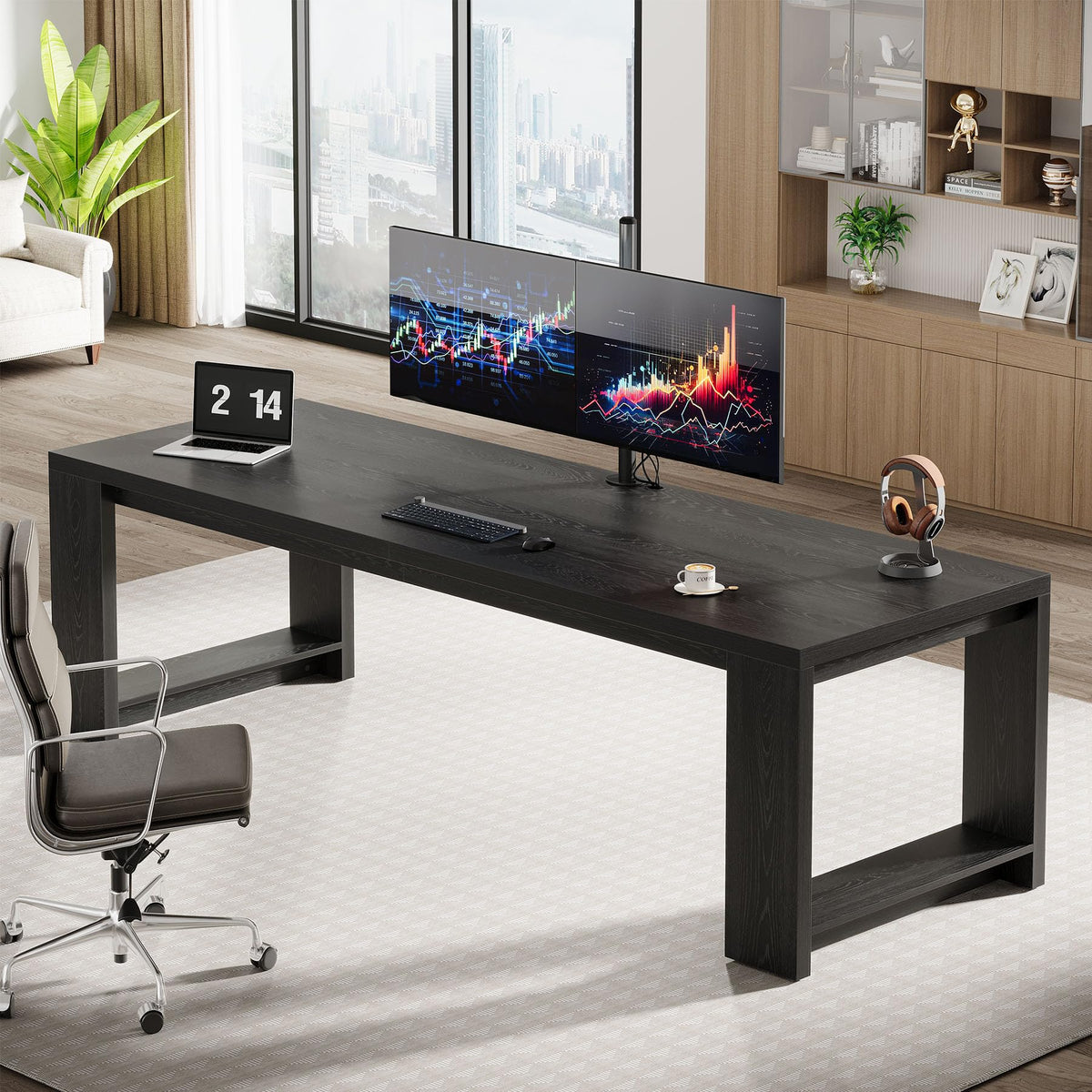 86.6-Inch Two Person Desk B58365
