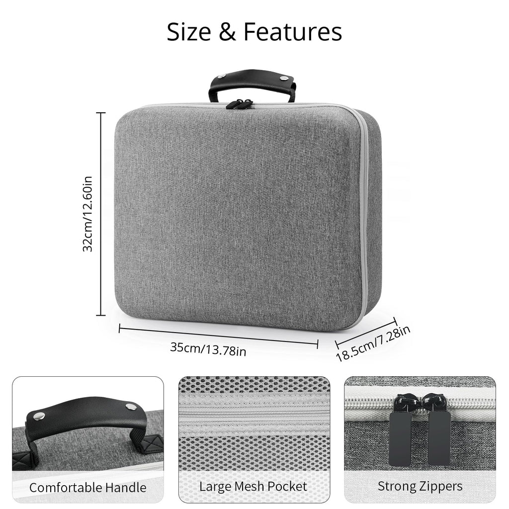 Grey Portable Hard Case for Gaming Headset and Touch Controllers Q177093