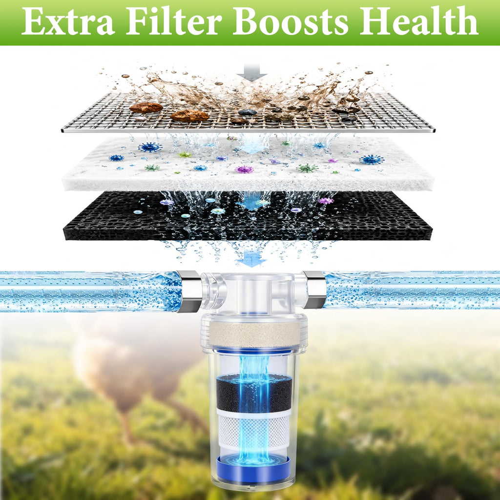 3 Gallon Stainless Steel Chicken Waterer N410