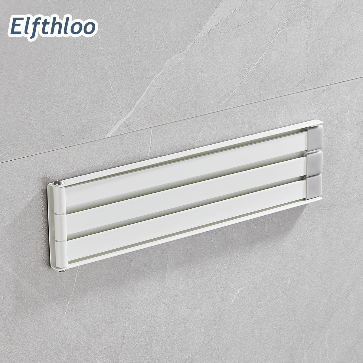 Swivel Kitchen Towel Rack 3-Arm White V980