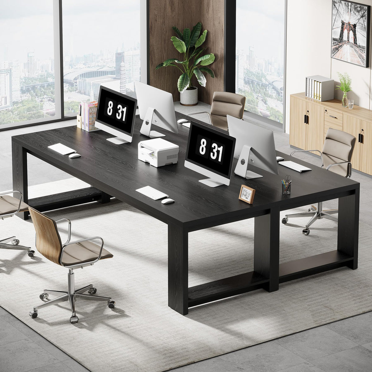 86.6-Inch Two Person Desk B58365