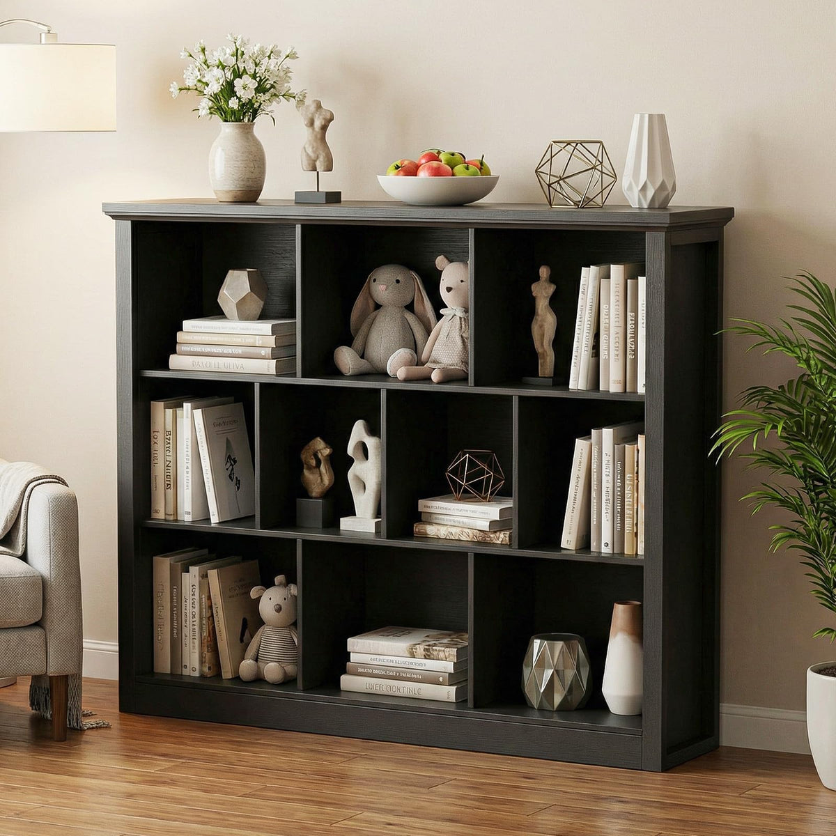 Black Cube Storage Shelf V585