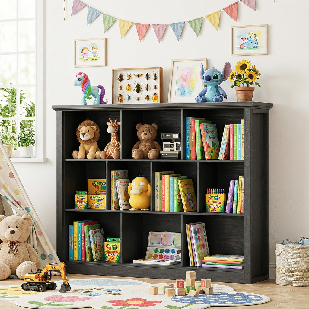 Black Cube Storage Shelf V585