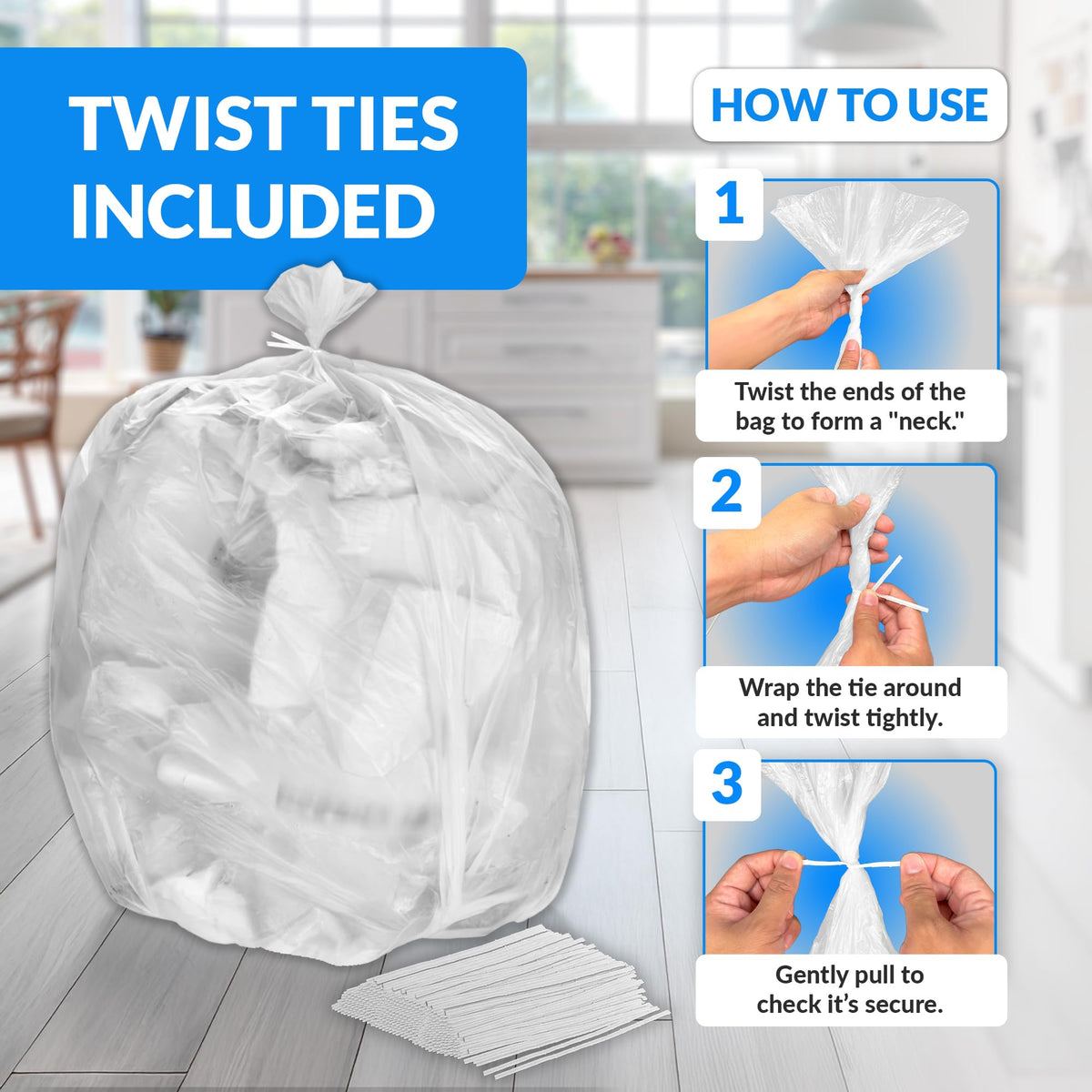 40 to 45 Gallon Heavy Duty Trash Bags A64129