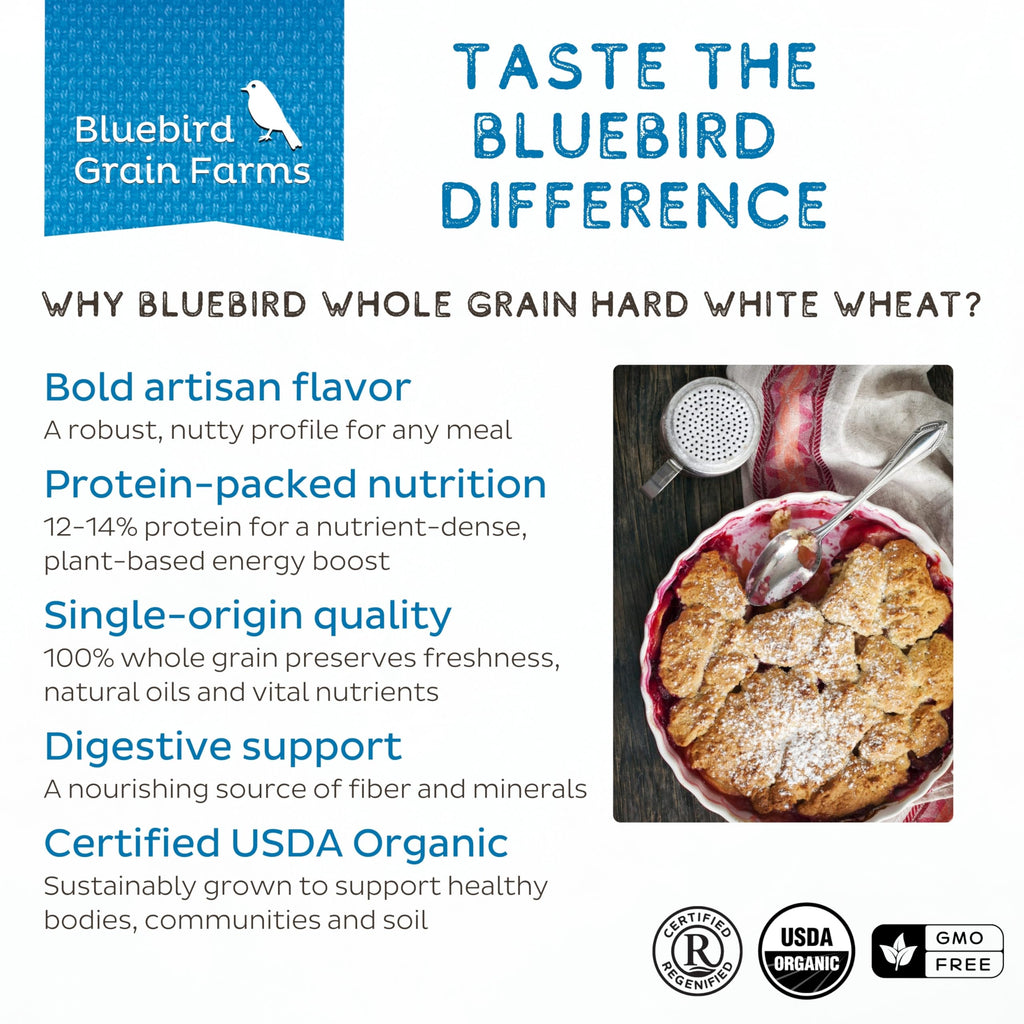 Organic Hard White Wheat Berries, 5 Lb. B786
