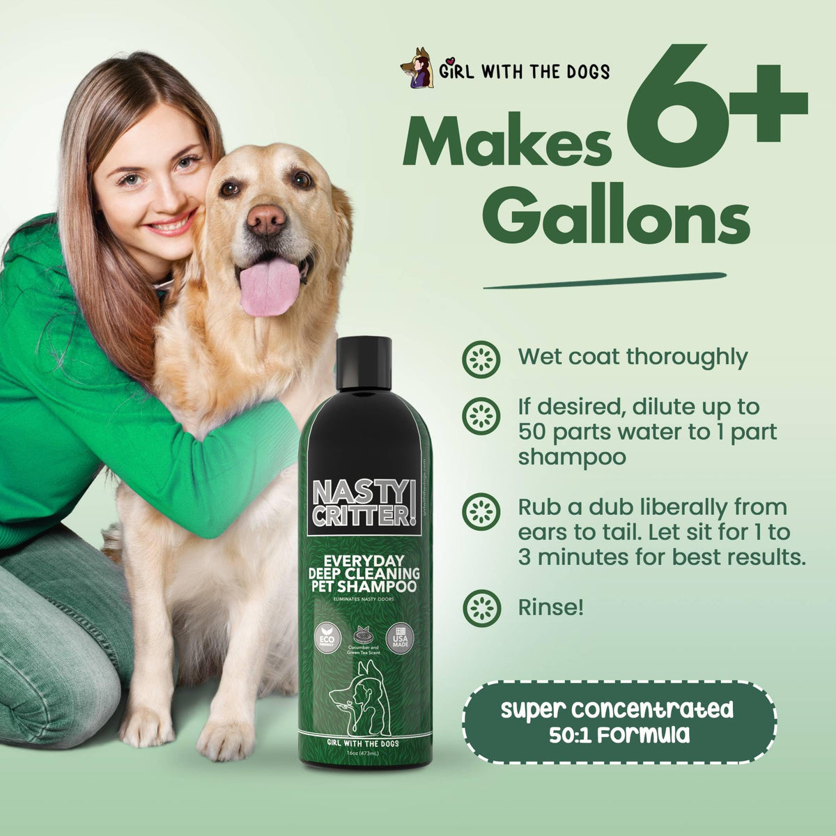 Deep Cleaning Dog & Cat Shampoo V198