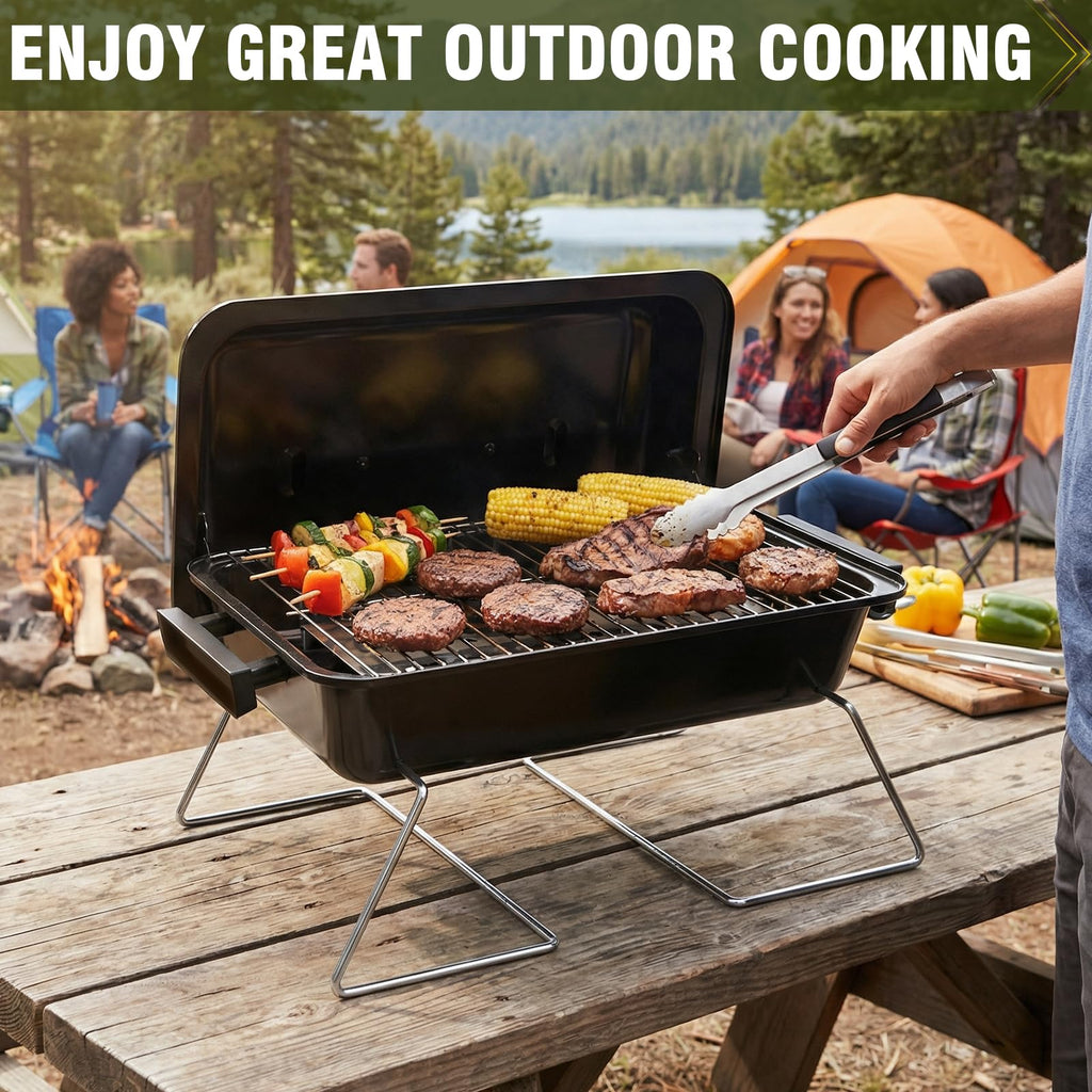 Portable Propane Gas Grill with Foldable Legs K97236