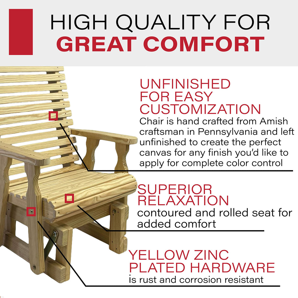 Treated Pine Glider Chair D368