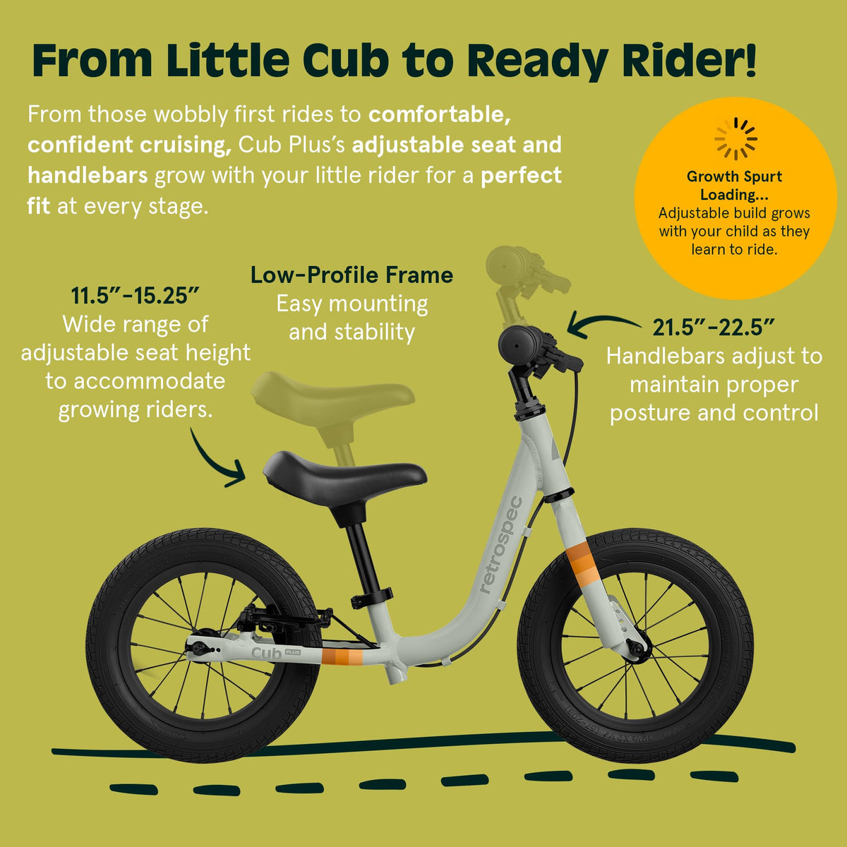 Toddler Balance Bike with Adjustable V-Brake C61172