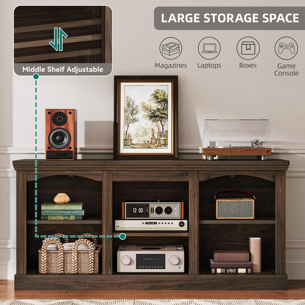 Farmhouse TV Stand with Cord Management D999127