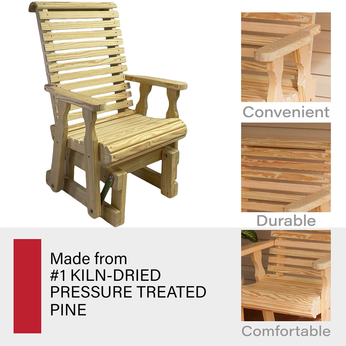 Treated Pine Glider Chair D368
