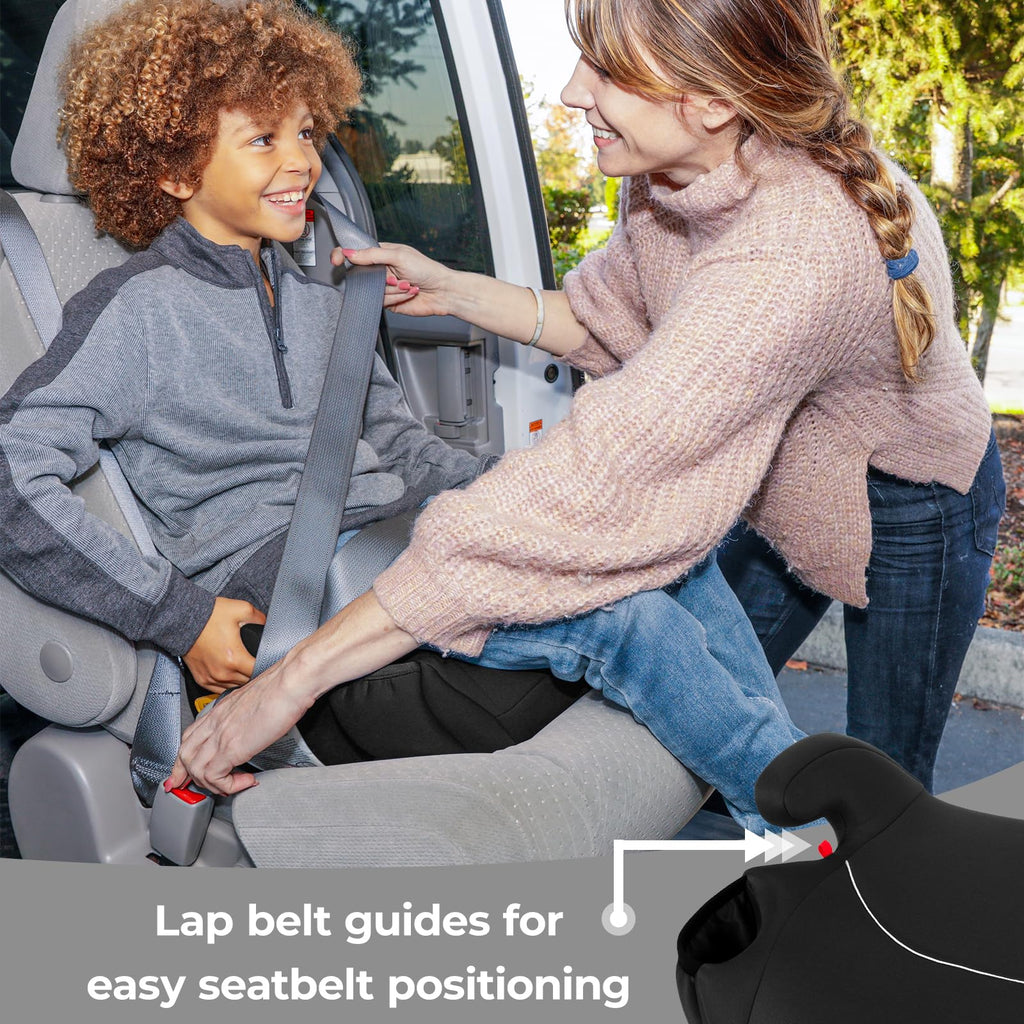 Black Backless Booster Car Seats, Pack of 2 B8913