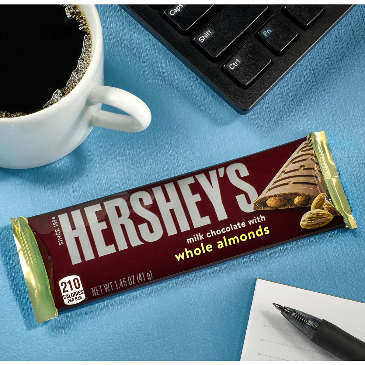Milk Chocolate with Whole Almonds Candy Bars 1.45 oz 6 Count B467757