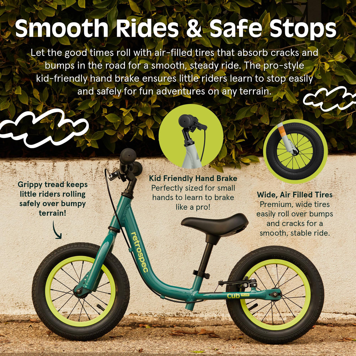 Toddler Balance Bike with Adjustable V-Brake C61172