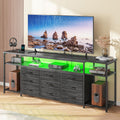 55" W TV Stand with 9 Drawers F28676