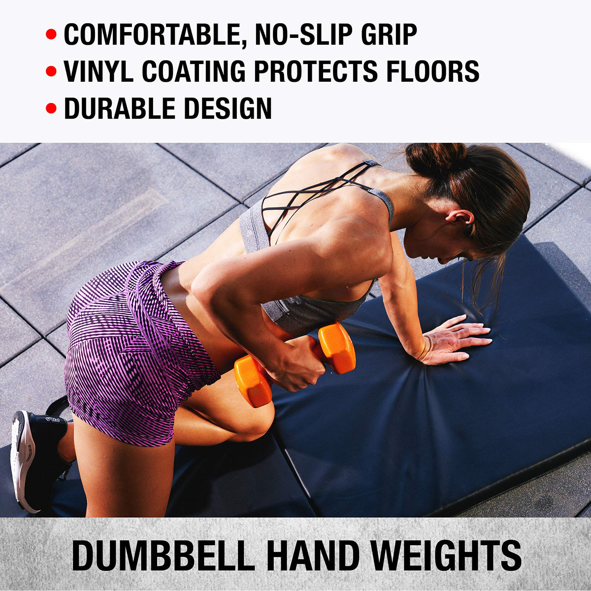 Vinyl Coated Dumbbells Set of 2 L53179