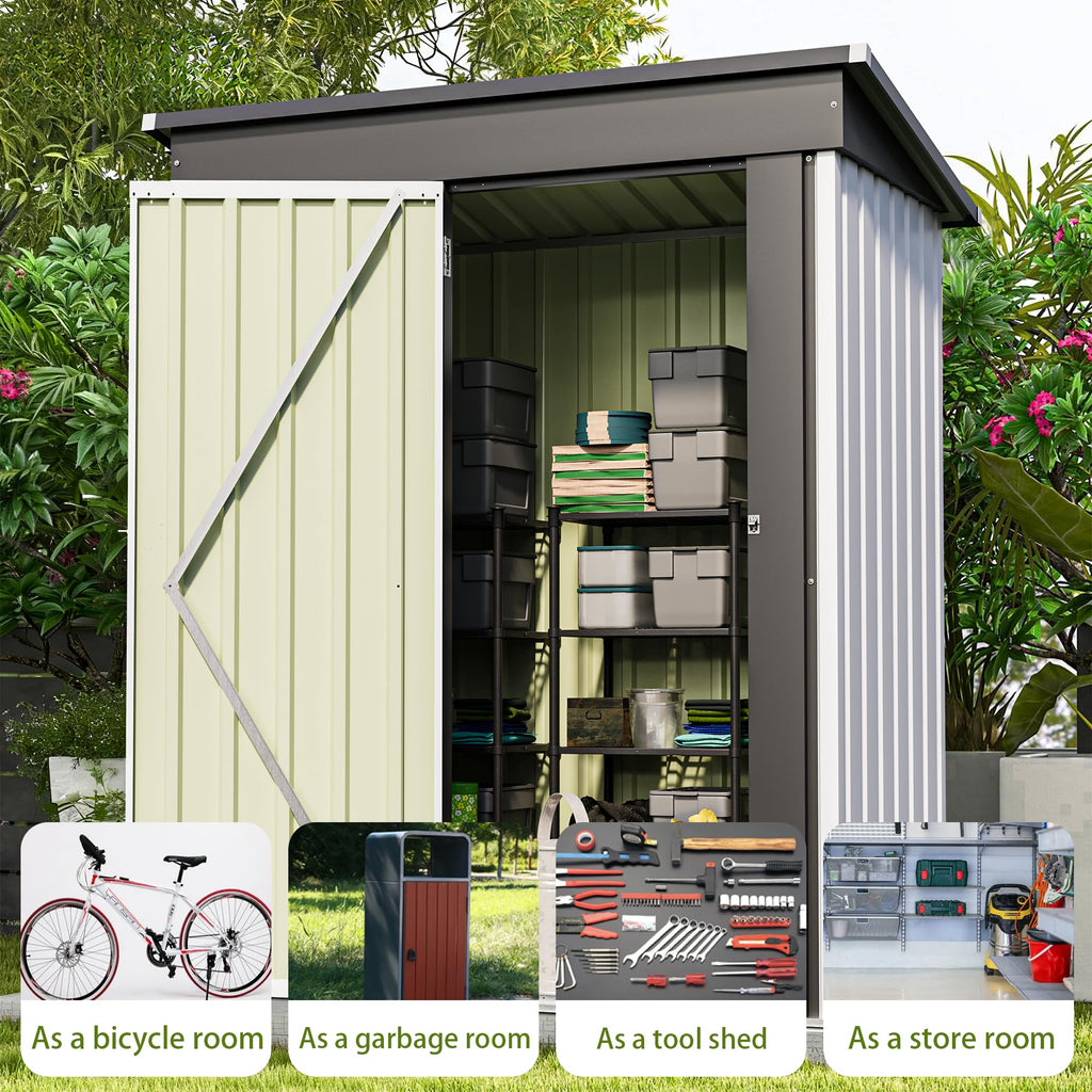 5x3 FT Outdoor Storage Shed T2894