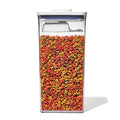 6.0 Qt Airtight BPA Free Clear Pet Food Storage Container with Half Scoop J7975