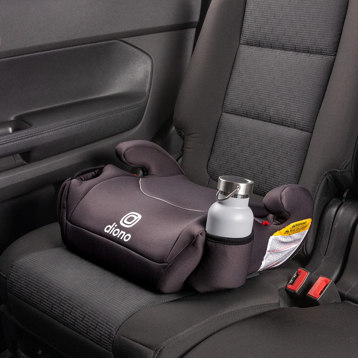 Black Backless Booster Car Seats, Pack of 2 B8913